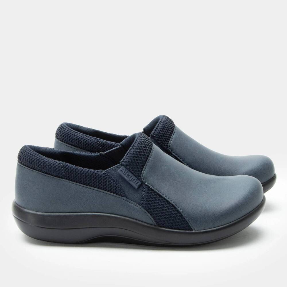 NEW ALEGRIA women's duette shoes in washed navy